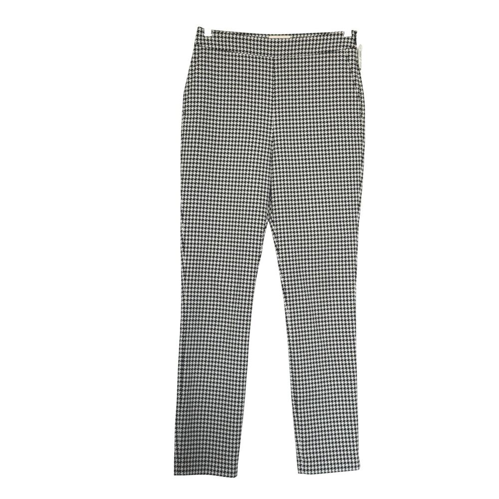 Sezane Black & White Houndstooth Cropped Pants View 3